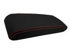 Carbon Fiber Console Armrest Cover for Honda Accord (1994–1997) Black Red Stitch
