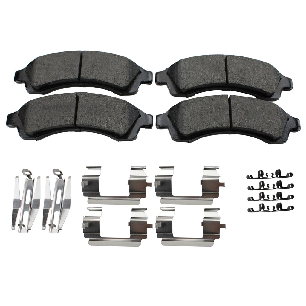 Set of 4 Akebono ProAct Front Ceramic Disc Brake Pads for Buick Chevy GMC Isuzu Saab
