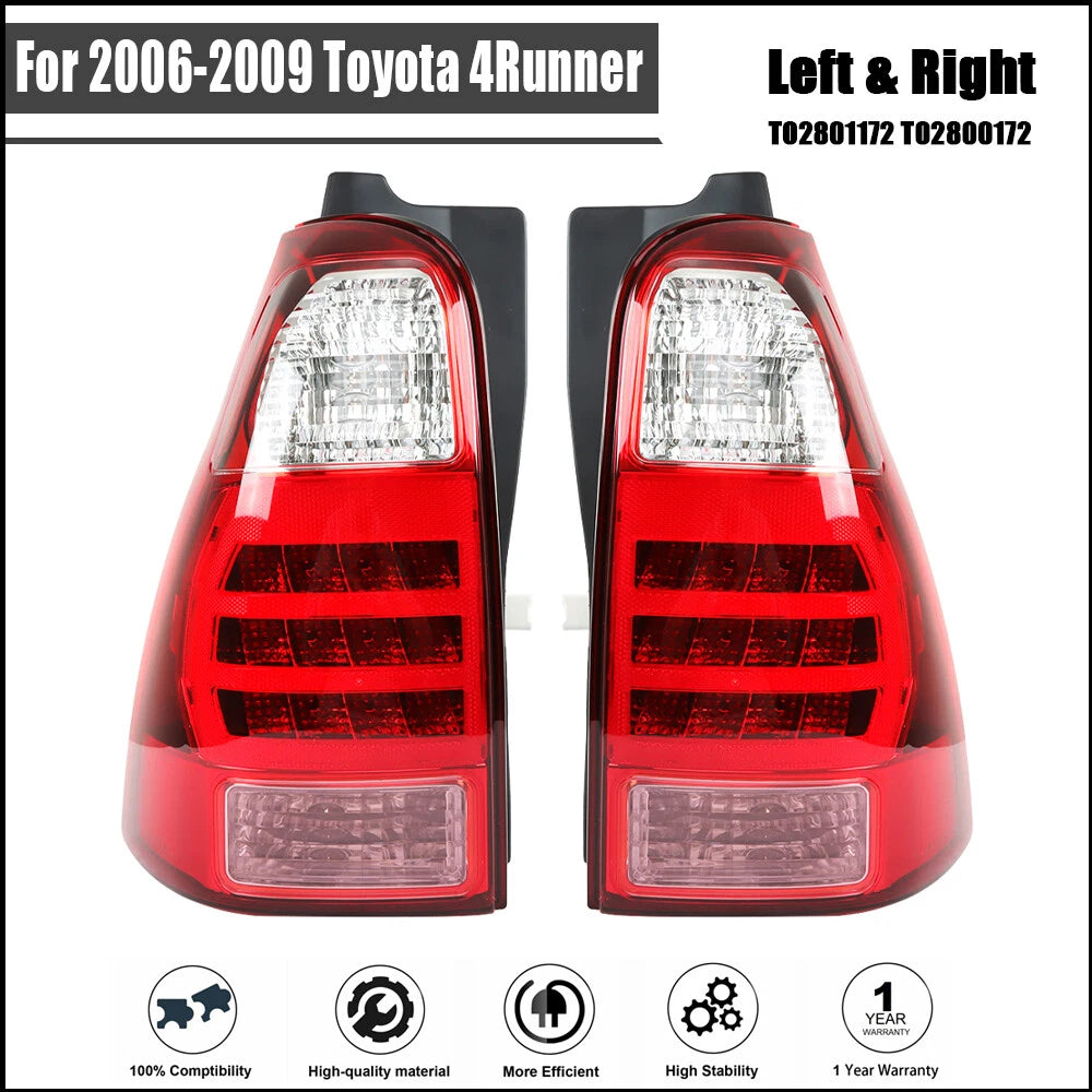 Set of 2 Tail Lights for Toyota 4Runner (2006â2009)