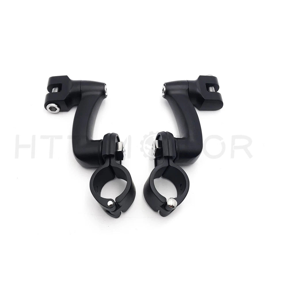 Offset Highway Foot Peg Mounts with 1" Clamps for Harley 1200 CVO (2014–2023)