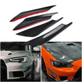 Set of 4 Fiber Carbon Bumper Splitter Canard Diffuser Lip for EV