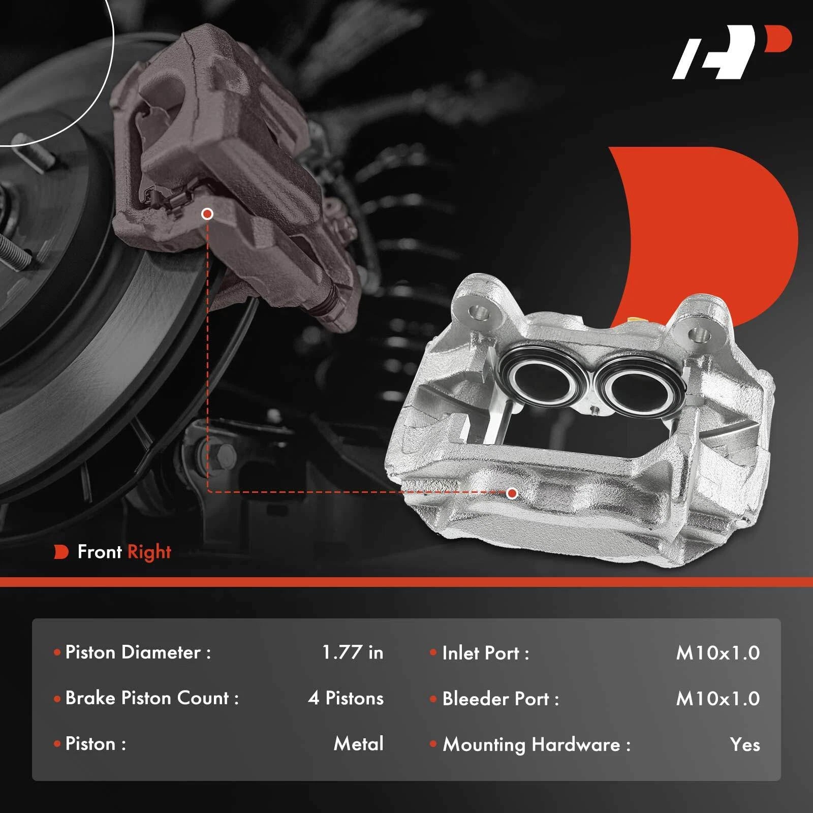 Front Right Brake Caliper for Toyota Tundra & Sequoia (2000-2003)