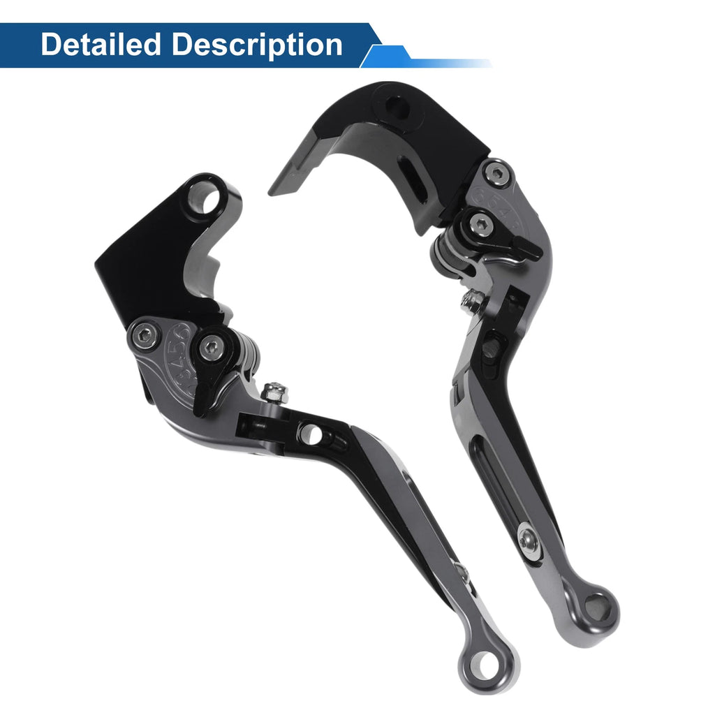 Adjustable Brake Clutch Levers for Honda CBR600RR (2003–2016) Titanium Black