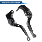Adjustable Brake Clutch Levers for Honda CBR600RR (2003–2016) Titanium Black