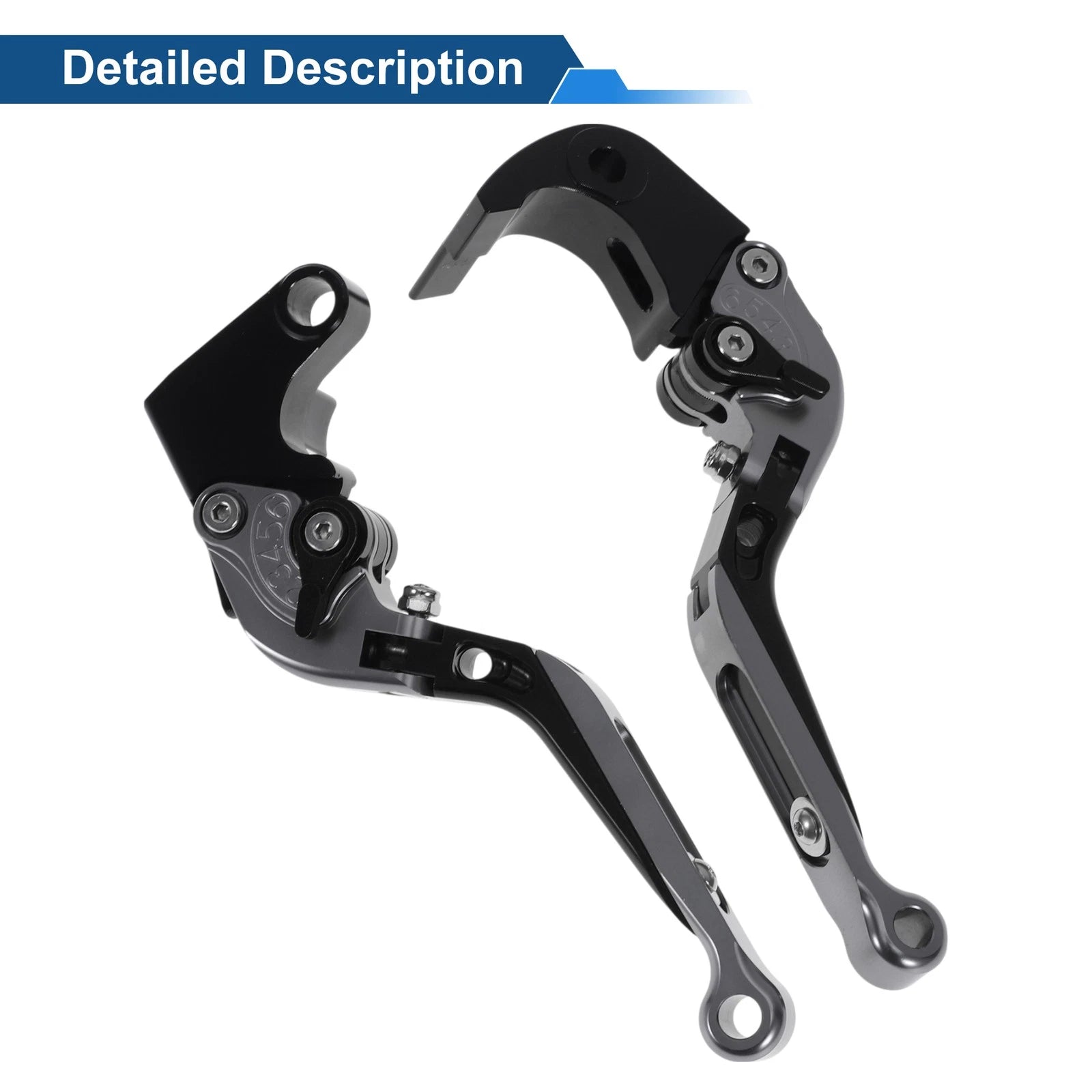 Adjustable Brake Clutch Levers for Honda CBR600RR (2003–2016) Titanium Black