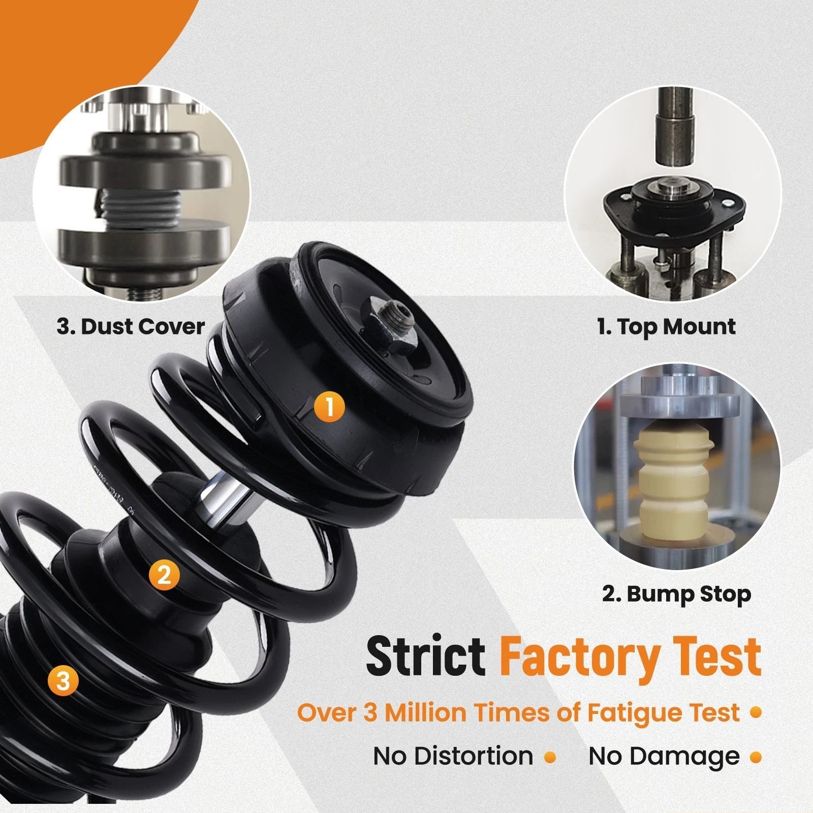 Complete Front Struts Coil Spring for Chevrolet Trax, Buick Encore (2013–2022)