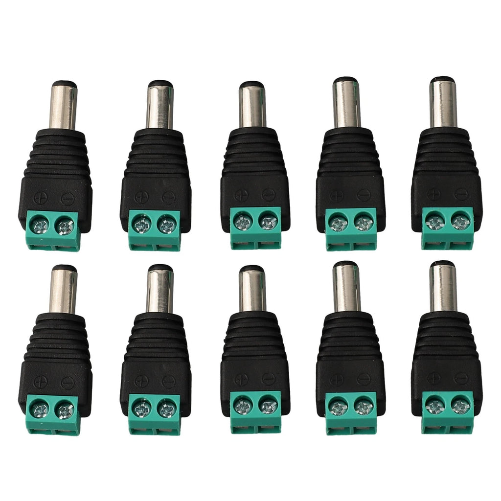 10X Male Adapter Connectors Standard Size 55 x 21 MM