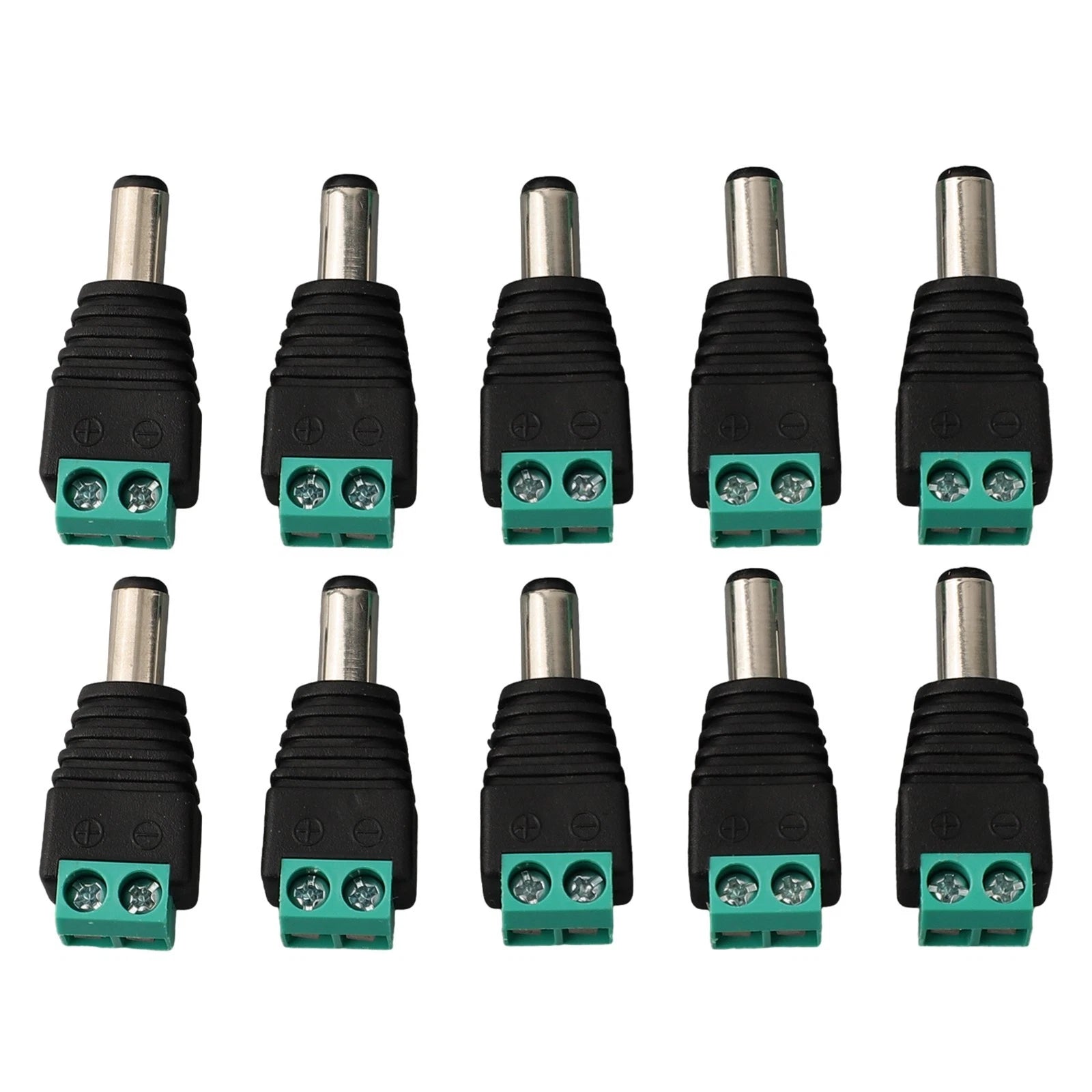 10X Male Adapter Connectors Standard Size 55 x 21 MM