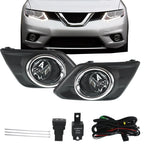 Chrome Lens Fog Light Set for Nissan Rogue (2014–2016)