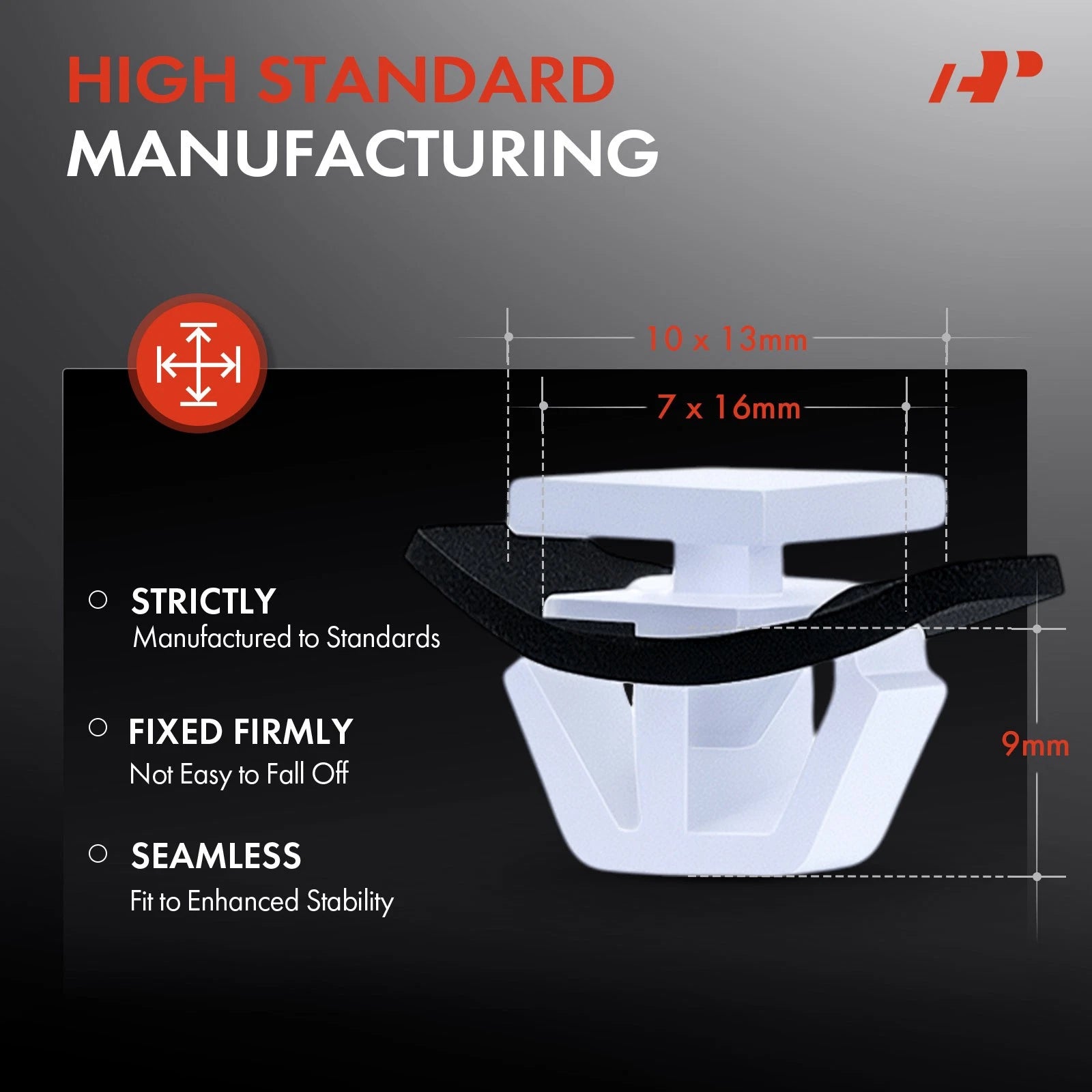 30Pcs Nylon Side Rocker Molding Clips for Kia