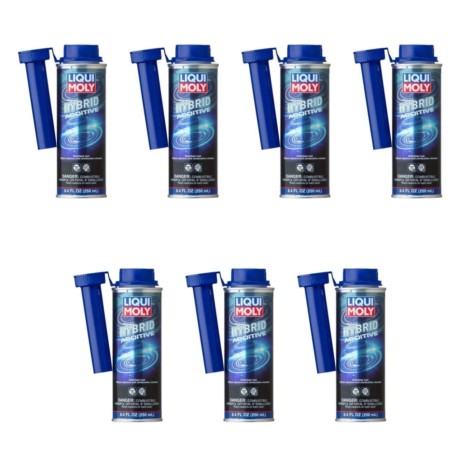 Set of 7 Liqui Moly 250ml Hybrid Fuel Additive