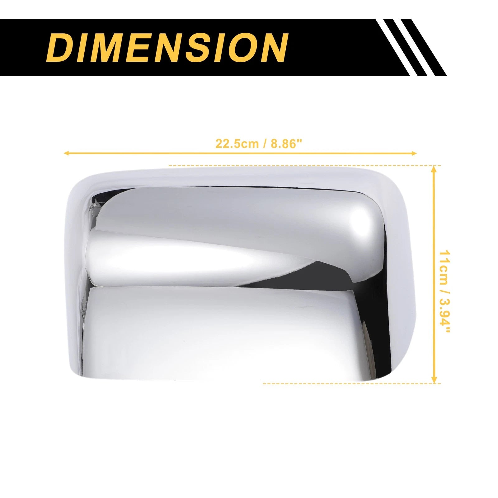 Set of 2 Rearview Mirror Cover Caps Chrome for Ford Excursion F150 F250 F350