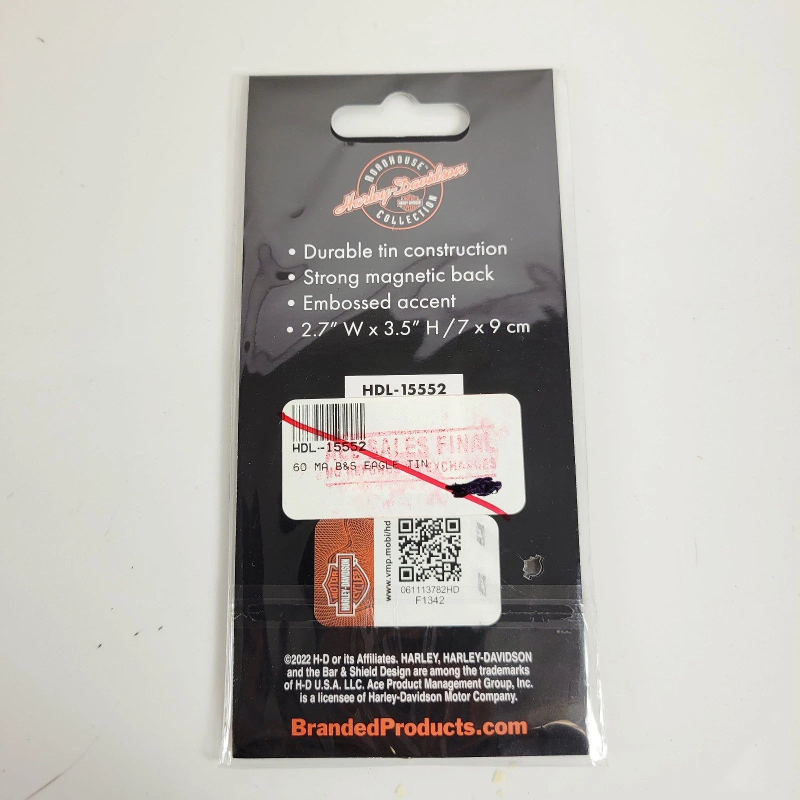 Eagle Tin Magnet for Harley-Davidson (Custom Shape, 2.7 x 3.5")