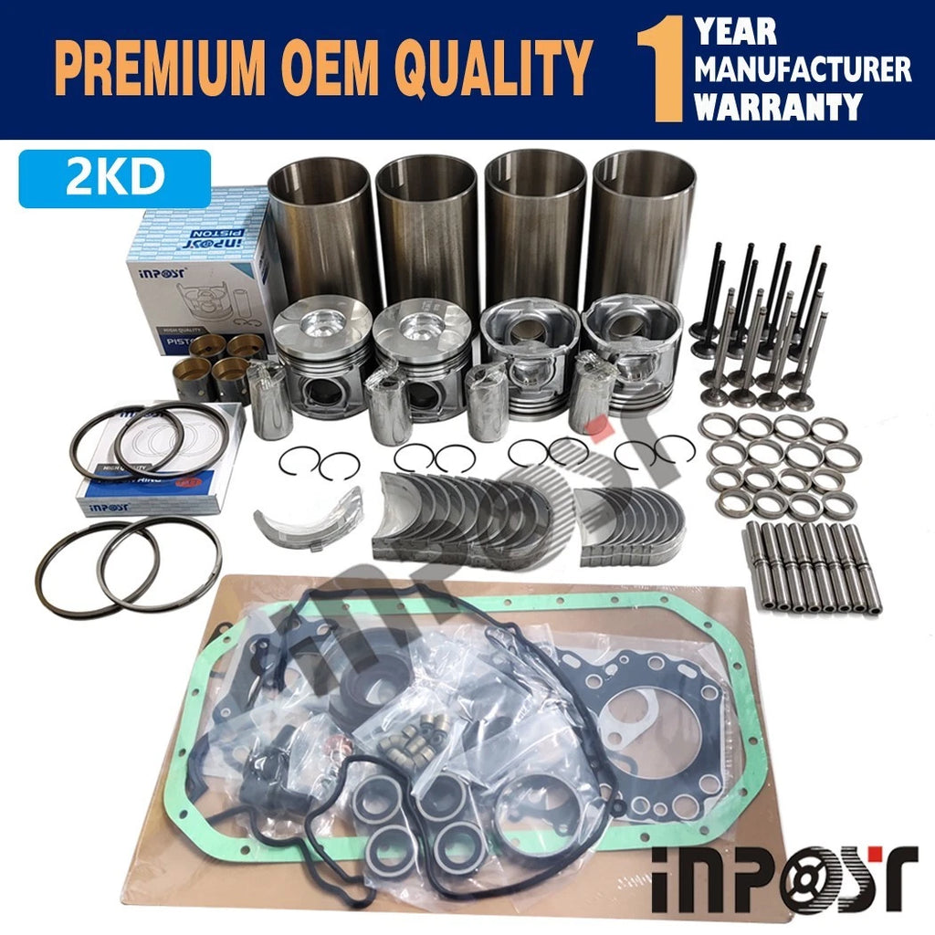 2KD 2KD-FTV Overhaul Rebuild Kit for Toyota Hilux, Hiace, FJ Cruiser (2005–2023)