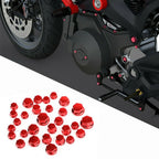 30X Hex Socket Bolt Screw Nut Head Cover Cap for Motorcycle Moped Scooter