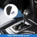 Gear Shift Knob Cover for Toyota Camry (2018–2023) Black Blue Faux Leather
