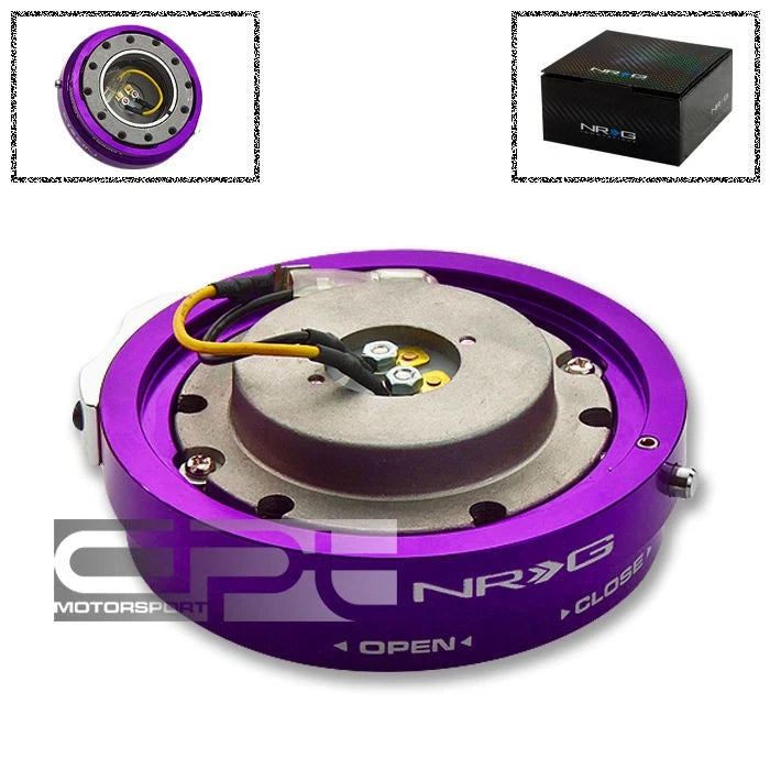 NRG Quick Release Hub Adapter SRK-400PP for Steering Wheel (6-Hole, Purple)