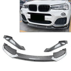 Bumper Lip Spoiler Splitter for BMW X3 F25 X4 F26 M Sport (2014-2018)