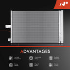 A/C Condenser with Bracket & Receiver Drier for Mercedes-Benz E400 E550 (2014-2017)