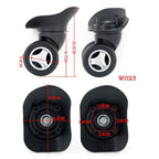 Set of 4 Swivel Wheels for Universal Suitcase Luggage Trolley
