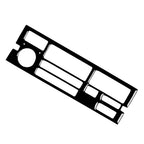 Piano Black Radio CD Panel Trim for BMW 3 Series E36 (1994–1996)