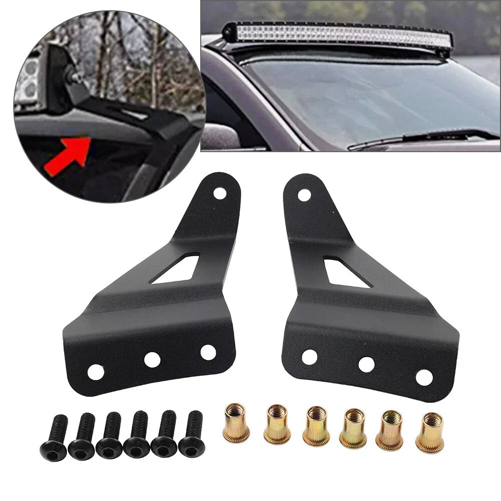 Upper Roof A-Pillar Light Bar Mounts for Off-Road Vehicles