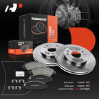 Front Disc Brake Rotors & Ceramic Pads for Chevy Silverado 1500 (2005-2018)