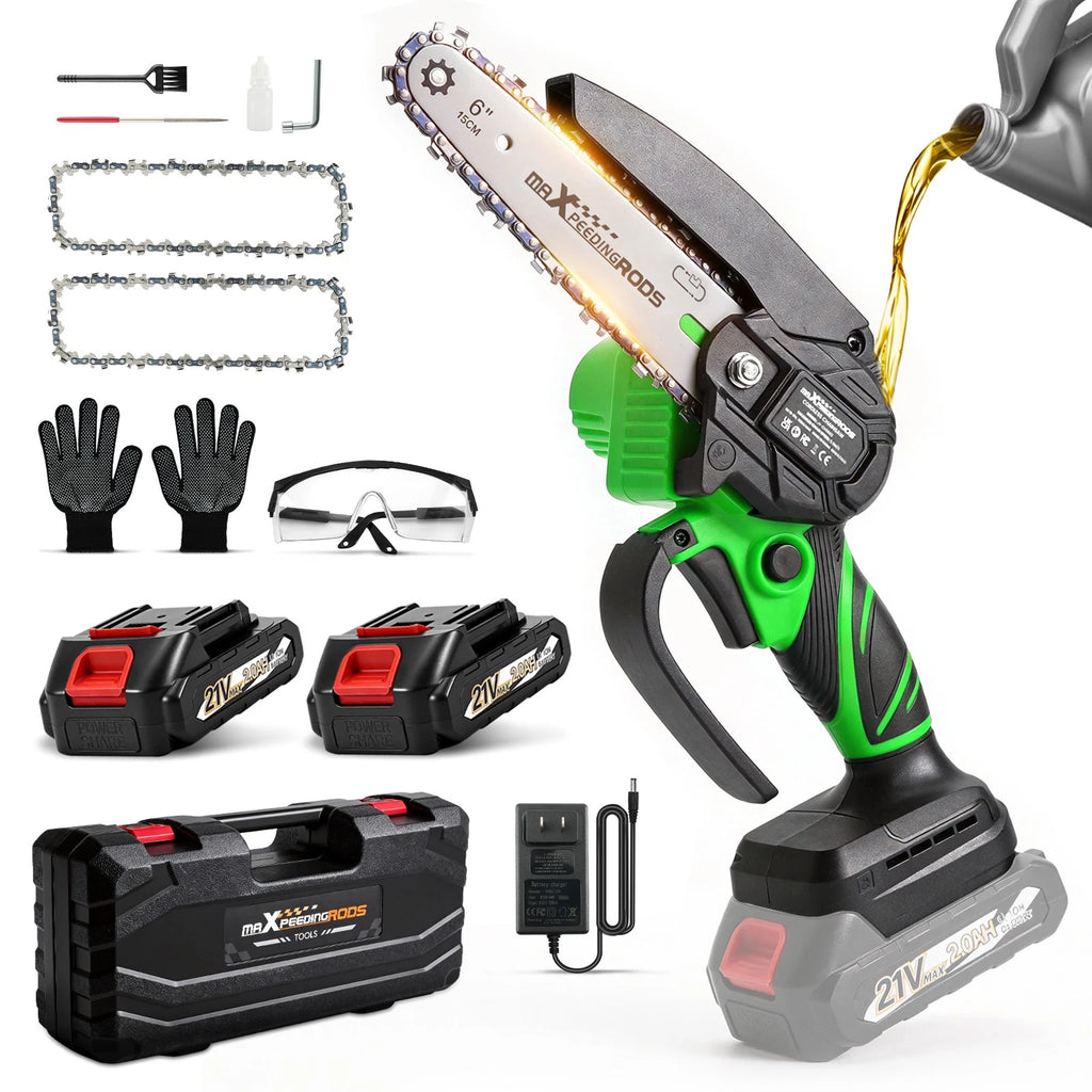 maXpeedingrods for Mini Chainsaw Cordless 6 Inch 24V Electric Chain Saw Battery