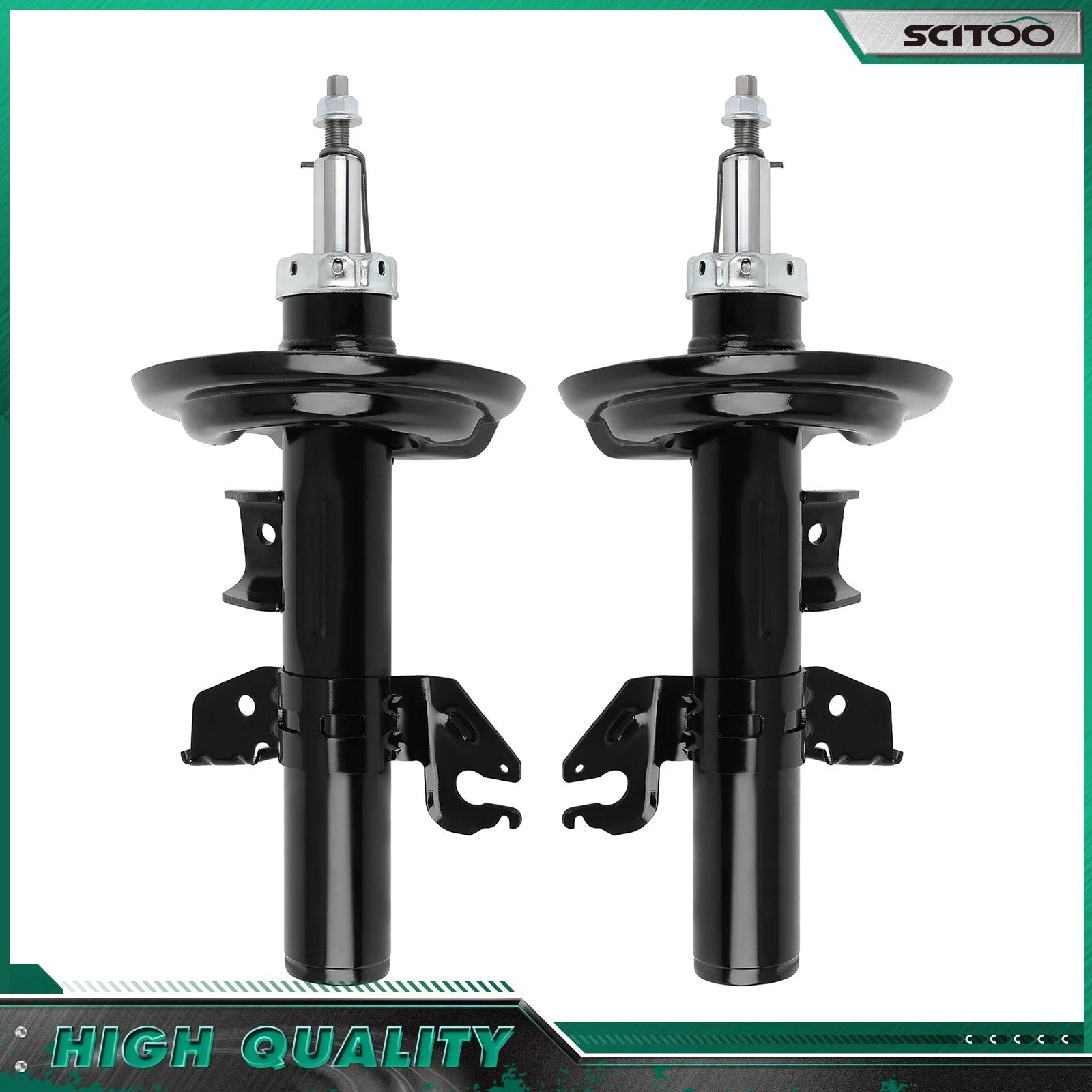 Front Pair Gas Shocks Absorbers Struts L&R for Dodge Dart (2013–2016)