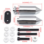 Chrome Spike Frame Slider Guard Crash Protector Pad for Yamaha YZF R6 (2006–2007)