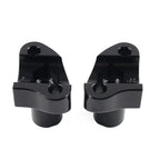 2" Straight Handlebar Risers Black for Harley Dyna Sportster Softail