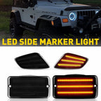 LED Front Fender Side Marker Lights for Jeep Wrangler TJ (1997–2006)