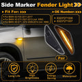 Side Marker Fender Light 63237271008 for BMW X3 F25 (2011–2017) Transparent Lens