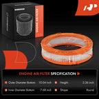2X Engine Air Filter for Mitsubishi Mirage (1985–1988) Dodge Colt (1984–1990)