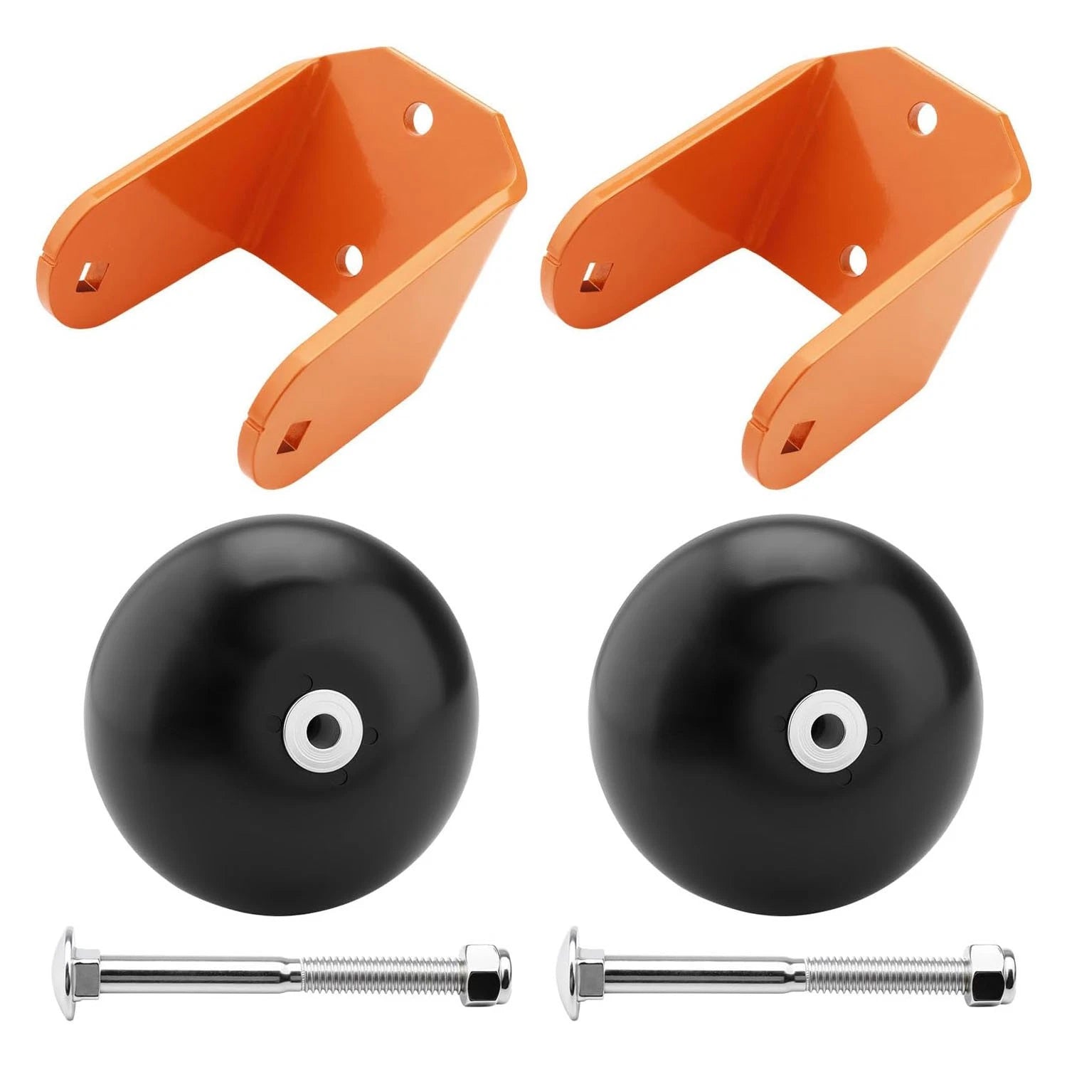 2X Deck Anti Scalp Wheel Rollers & Brackets for Scag Mower (42"–61")
