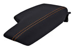 Leather Console Lid Armrest Cover for Subaru Impreza (2017–2020) Orange Stitch