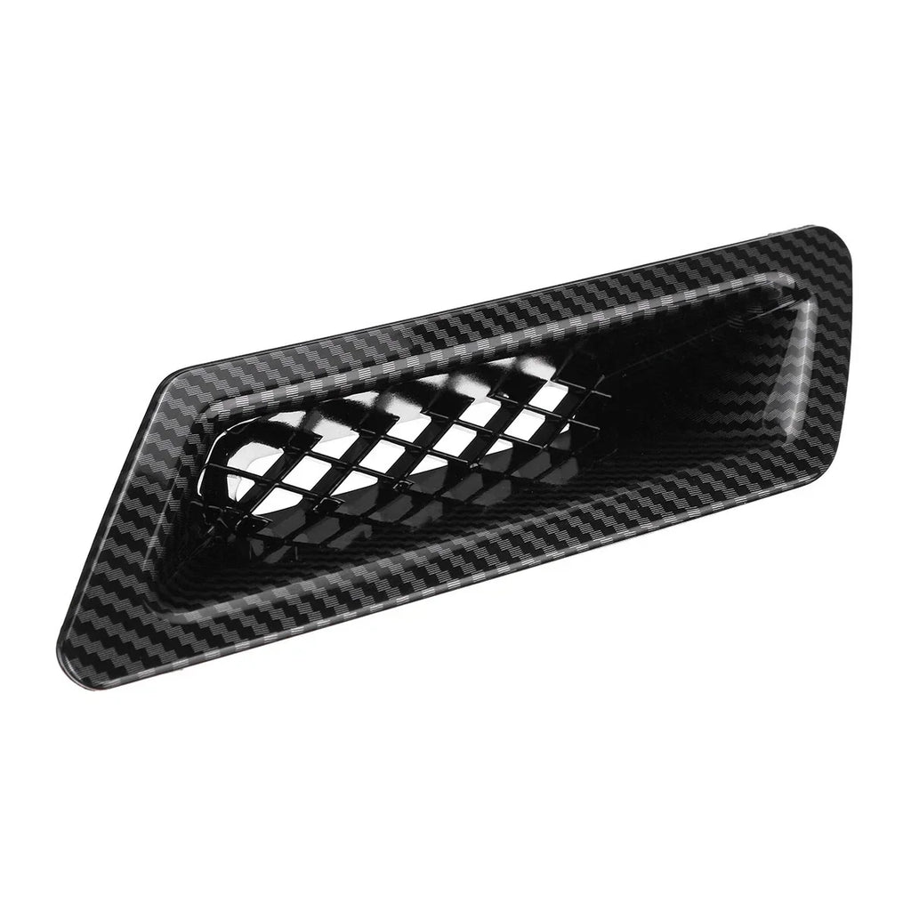 1x Universal Bumper Hood Air Vent Intake Duct FC Style Glossy Carbon Fiber Look