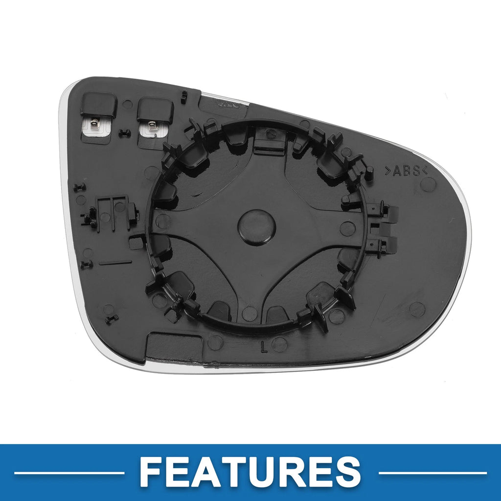 Heated Left Side Mirror Glass for Volkswagen Golf Mk6 (2009–2013)