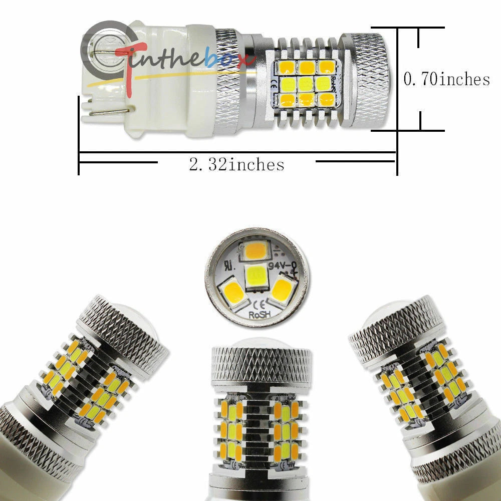 Switchback LED Turn Signal Bulbs Kit for Chevy Corvette C5 (1997–2004)