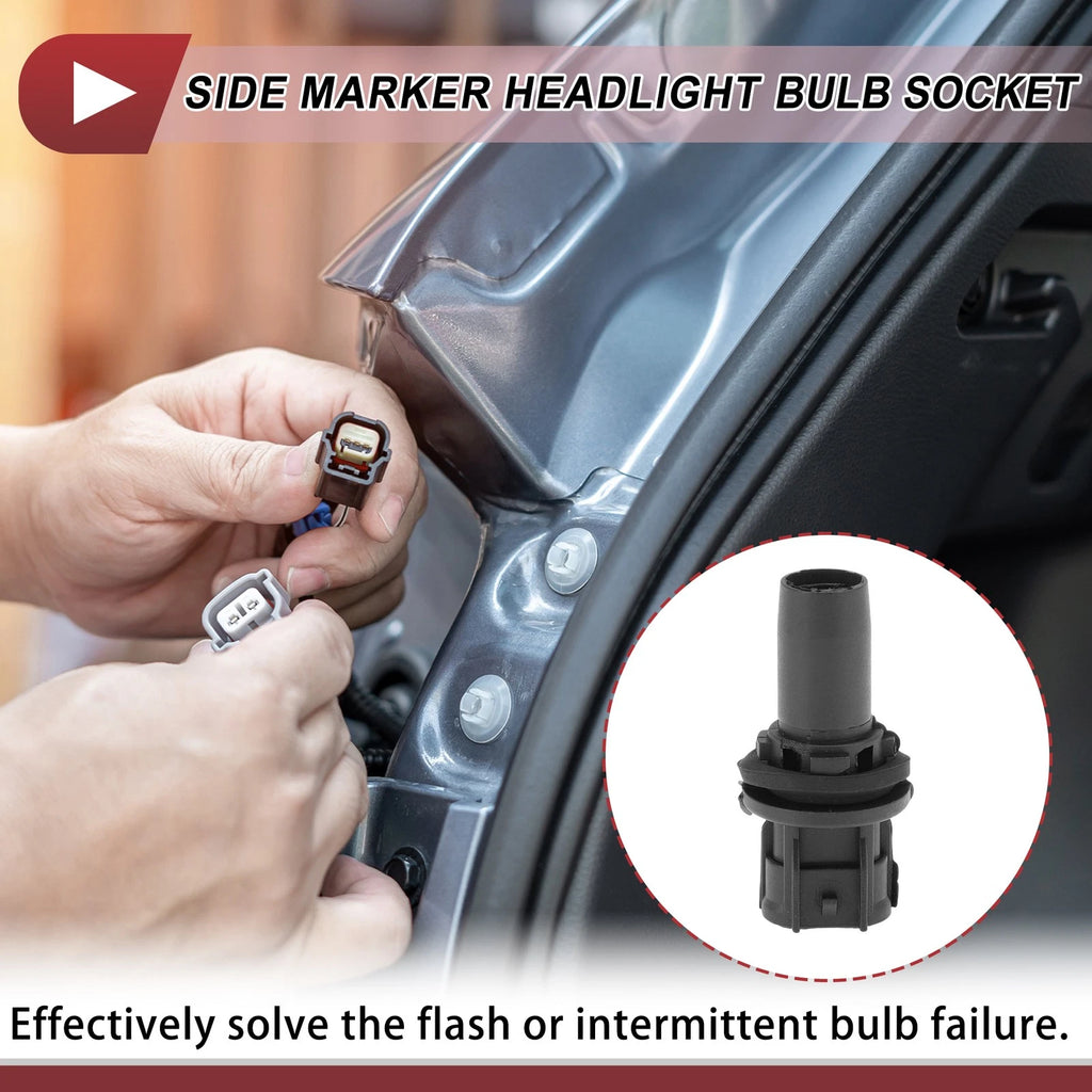 Headlight Side Marker Lamp Socket for Toyota 4Runner (2013–2021) No.90075-60077