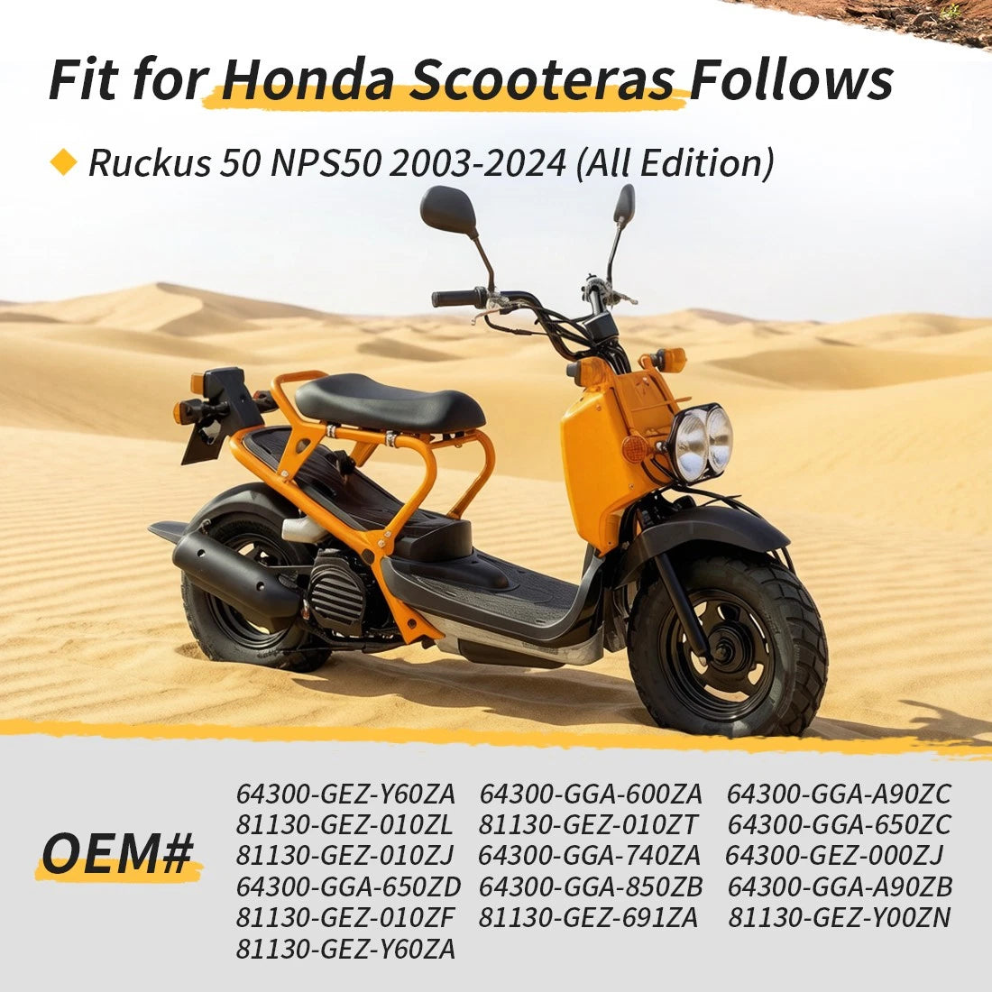 Inner Cover & Front Cover Cowl for Honda Ruckus 50 (2003–2024)