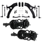 Set of 12 Front Strut Control Arm Sway Bar Tie Rods for Toyota Sienna (2011–2014)