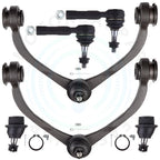 Set of 6 Control Arm Ball Joints and Tie Rods for Mitsubishi Raider Dodge Dakota (2006–2009)