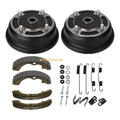 2 Front Brake Drum w/ Shoes for Kawasaki Mule 3000 3010 4000 4010 (1993–2006)
