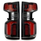 LED Tail Lights for Chevy Silverado 1500 (2019–2026) Black Pair Conversion