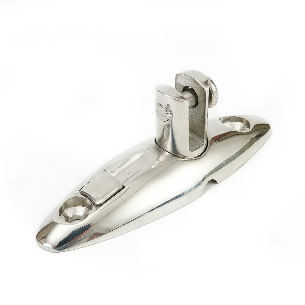 1 3/16 x 3 1/2 QUICK RELEASE Deck Silver Hinge Mount Bimini Top Marine Hardware