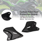Real Carbon Fiber Foot Board for Kawasaki Ninja 650 Z650 (2017–2025)