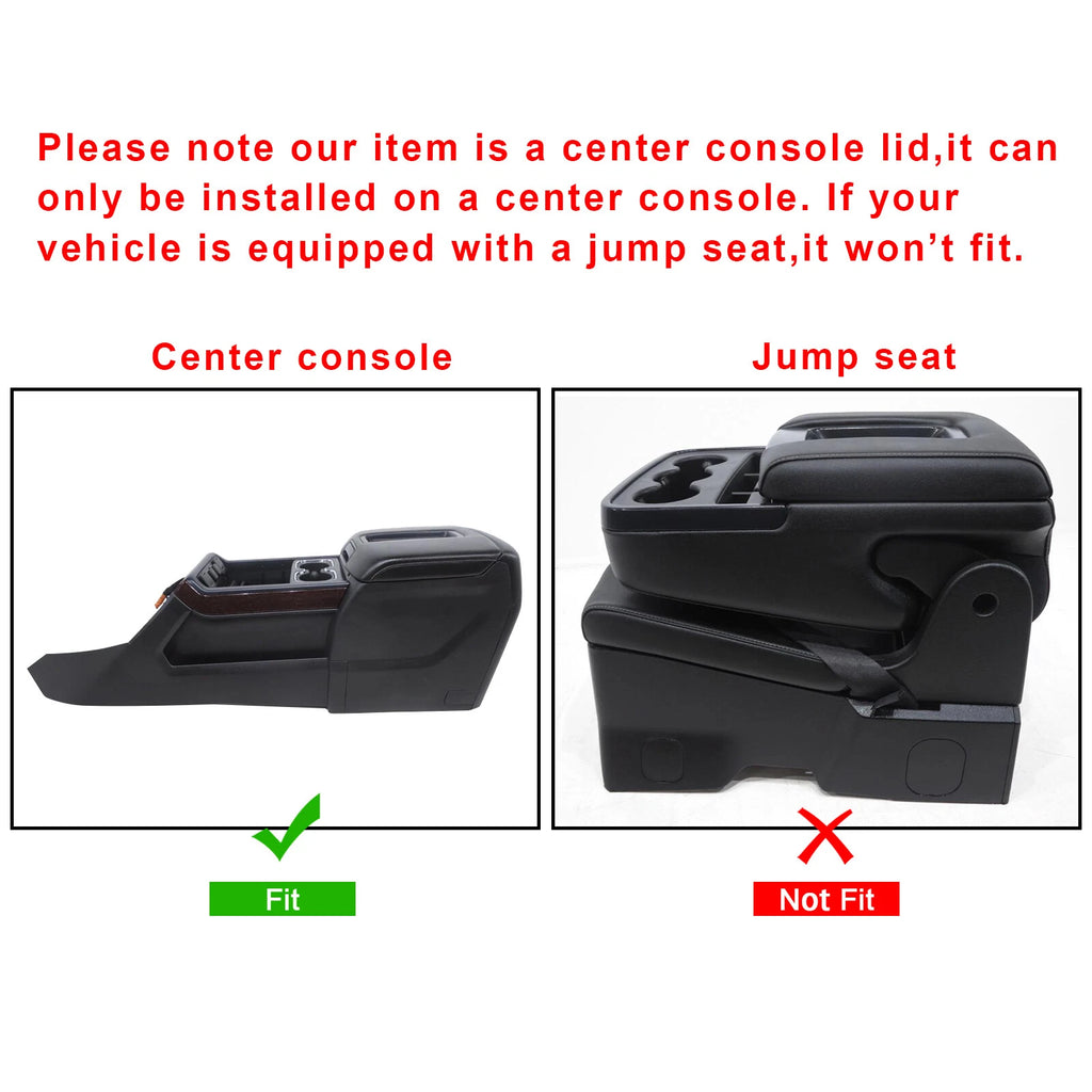 Leather Center Console Armrest Lid for Chevrolet Suburban Silverado (2014–2019)