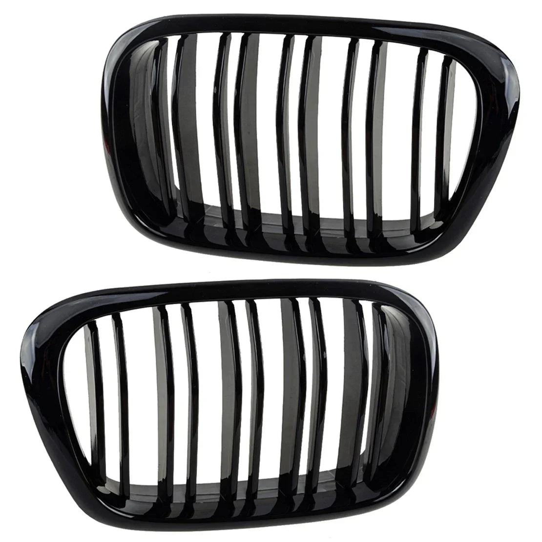 Gloss Black Front Bumper Kidney Grille for BMW 5 Series E39 (1996-2003)