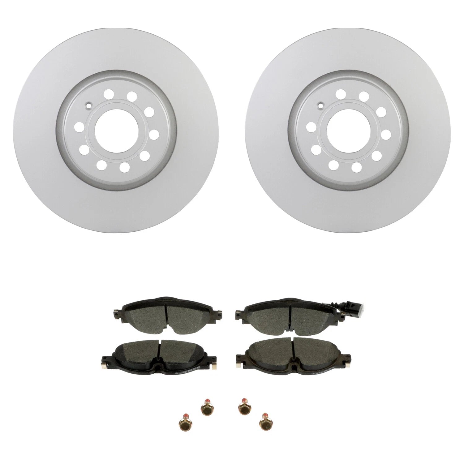 Set of 4 Bosch Front 312mm Rotors Blue Ceramic Disc Brake Pads for Audi A3 TT Quattro